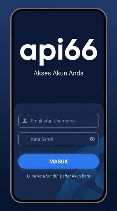 Tampilan halaman login api66